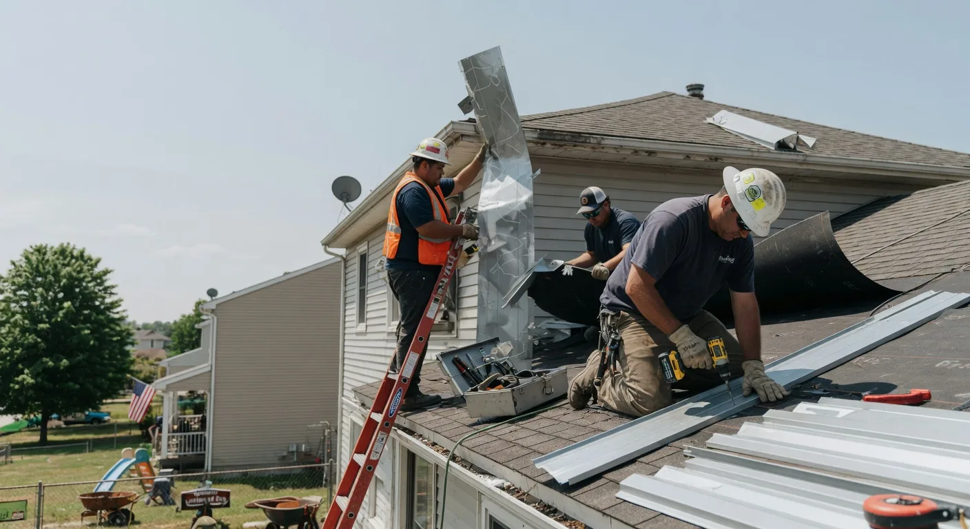 Storm Damage Metal Roof Repair in Hoskinston, KY